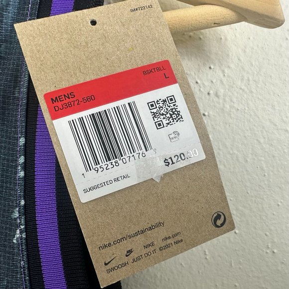 Nike Lebron x Space Jam 2 A New Legacy Goon Squad Jersey DJ3872-560 Purple Grape - Picture 2 of 6